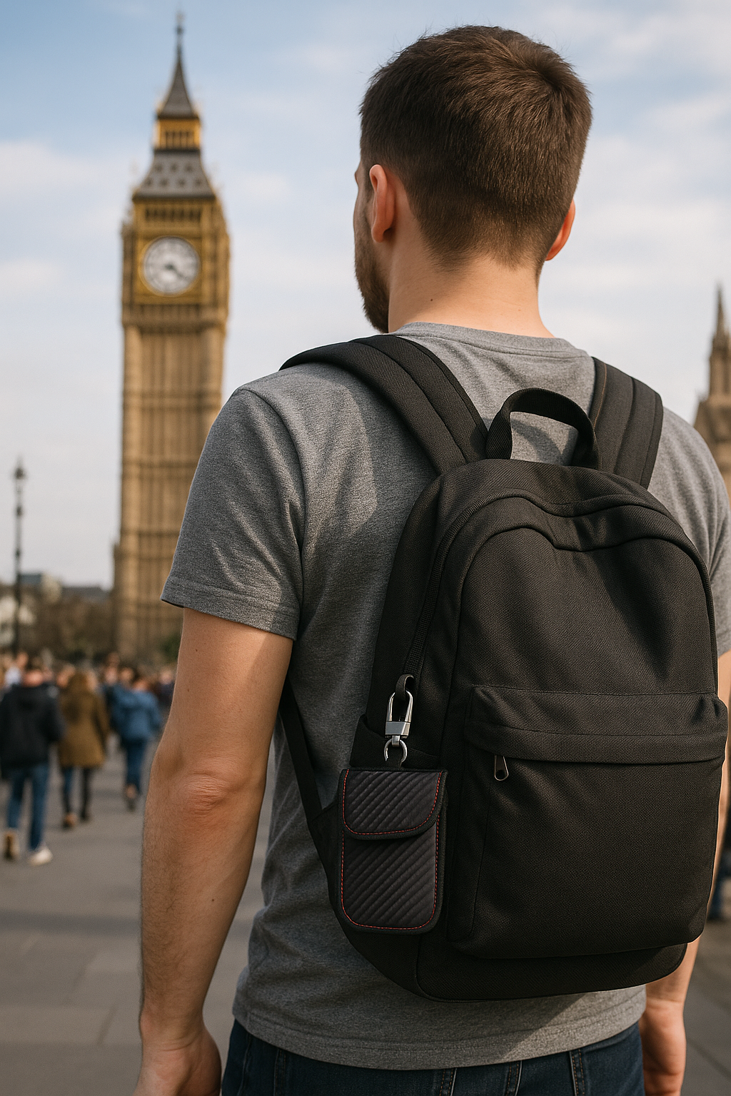 Faraday Pouch for Car Keys, Anti-Theft Signal Blocking Bag with Keychain, Car Key Signal Blocker Case for Key Fobs, Bank Cards & Digital ID (2 Pack)