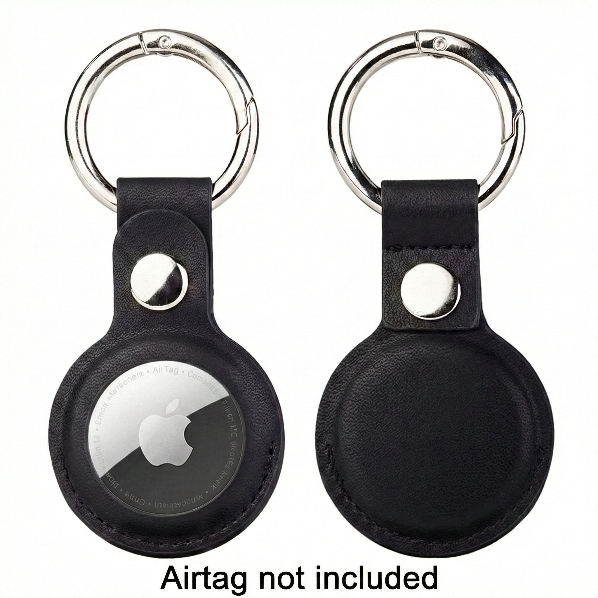 The "Never-Lost" Key Companion: Premium Leather AirTag for Keys, Luggage, or Backpack