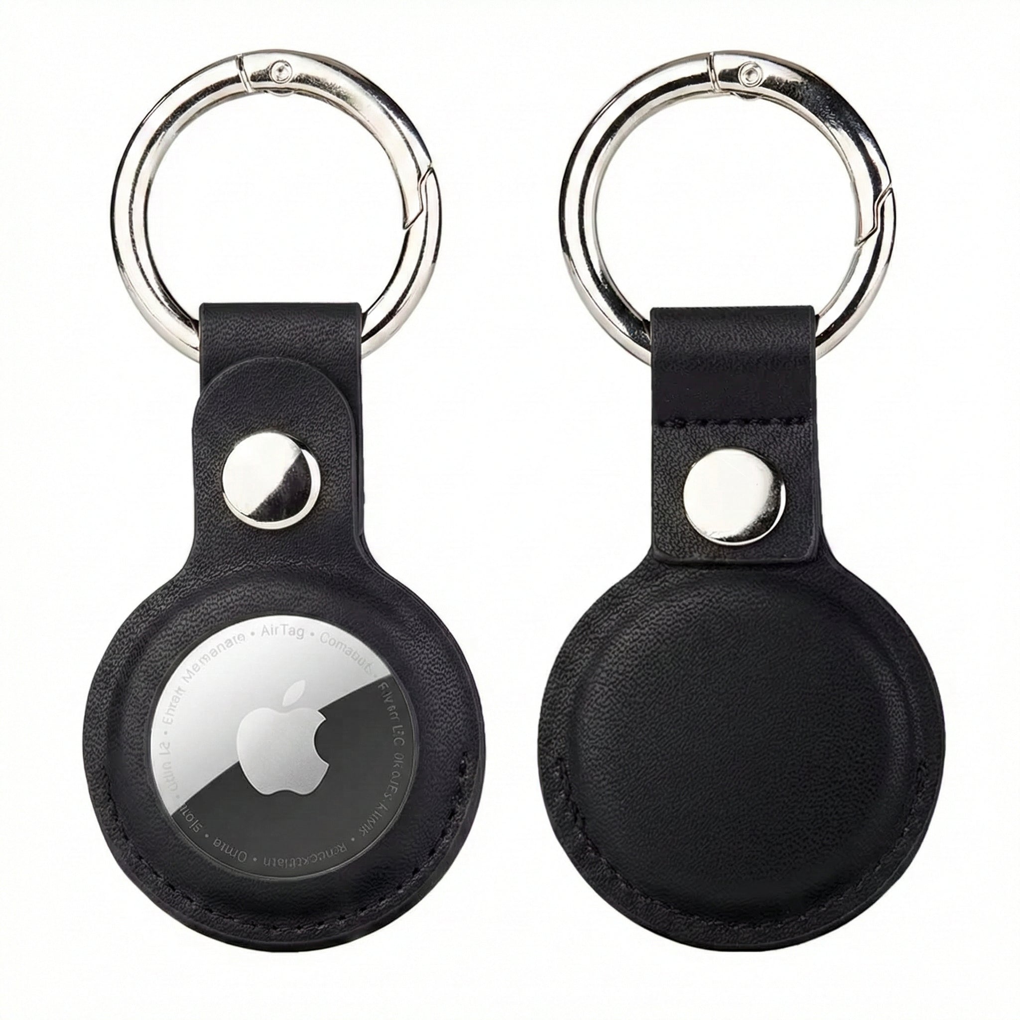 The "Never-Lost" Key Companion: Premium Leather AirTag for Keys, Luggage, or Backpack