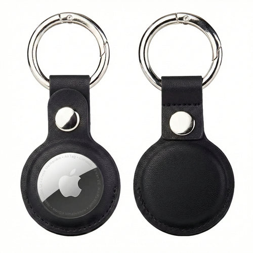 The "Never-Lost" Key Companion: Premium Leather AirTag for Keys, Luggage, or Backpack