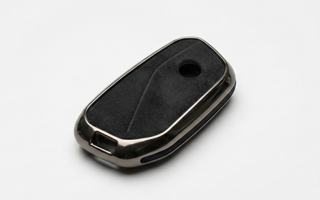 Premium Suede & Metal Key Fob Cover For BMW X5, X7 (LCI), iX & 7 Series | Luxury Protective Case