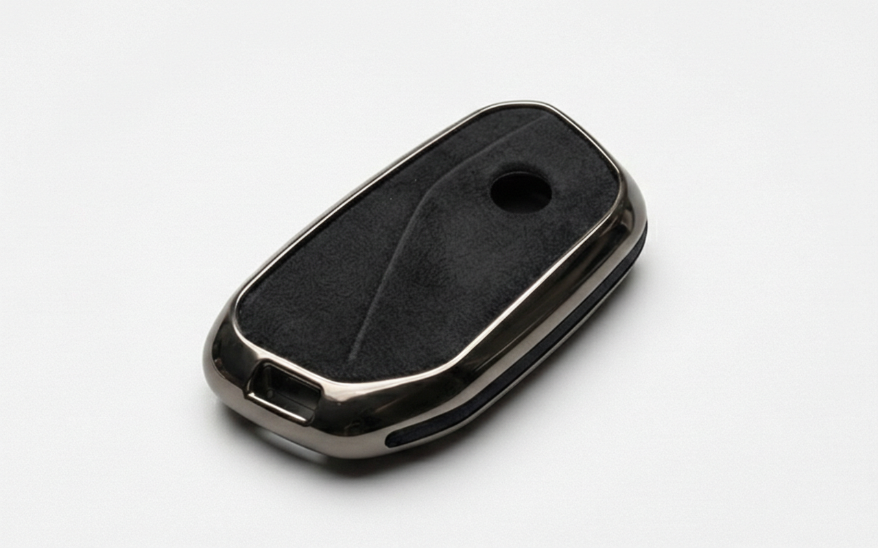 Premium Suede & Metal Key Fob Cover For BMW X5, X7 (LCI), iX & 7 Series | Luxury Protective Case