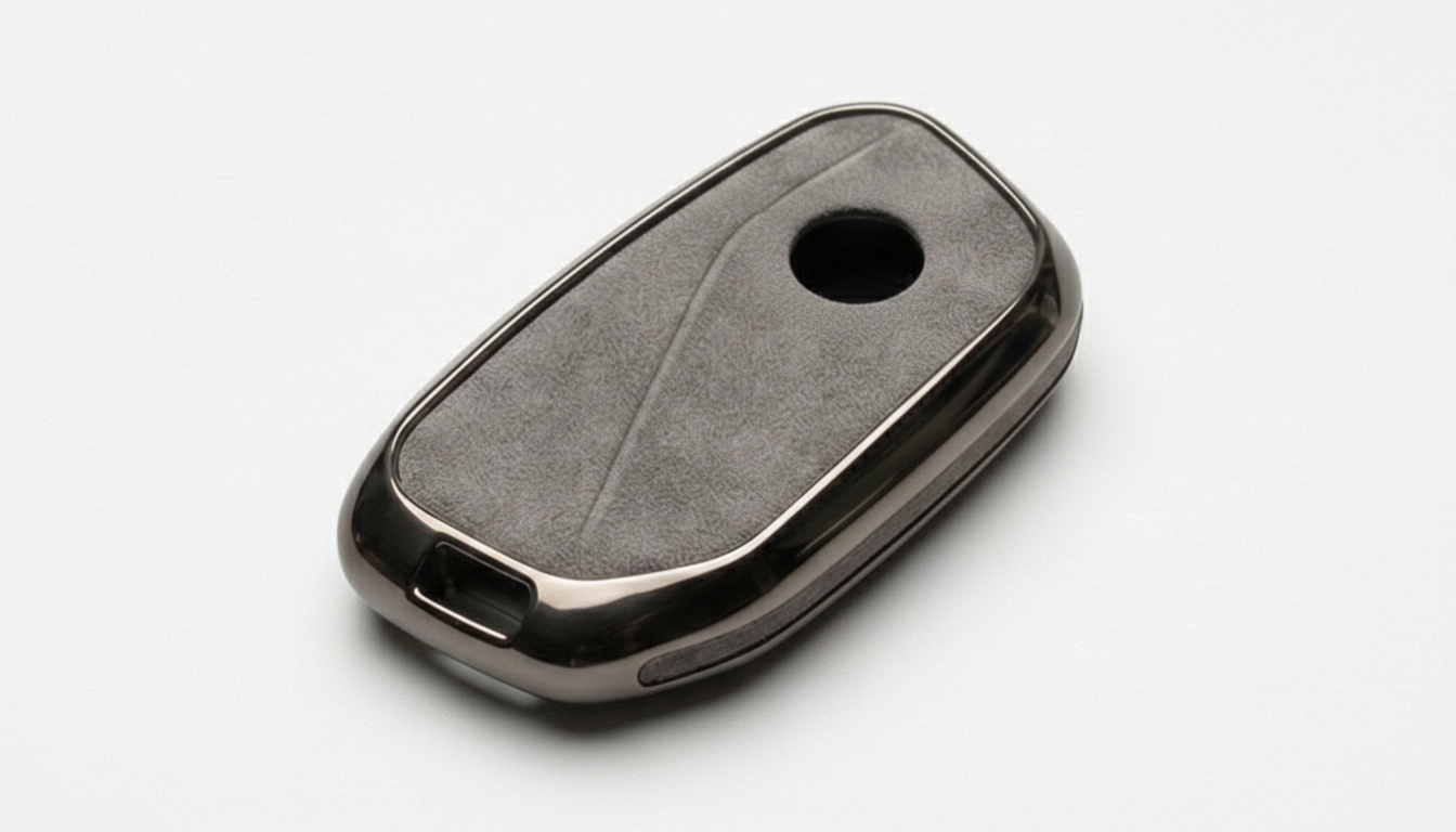 Premium Suede & Metal Key Fob Cover For BMW X5, X7 (LCI), iX & 7 Series | Luxury Protective Case