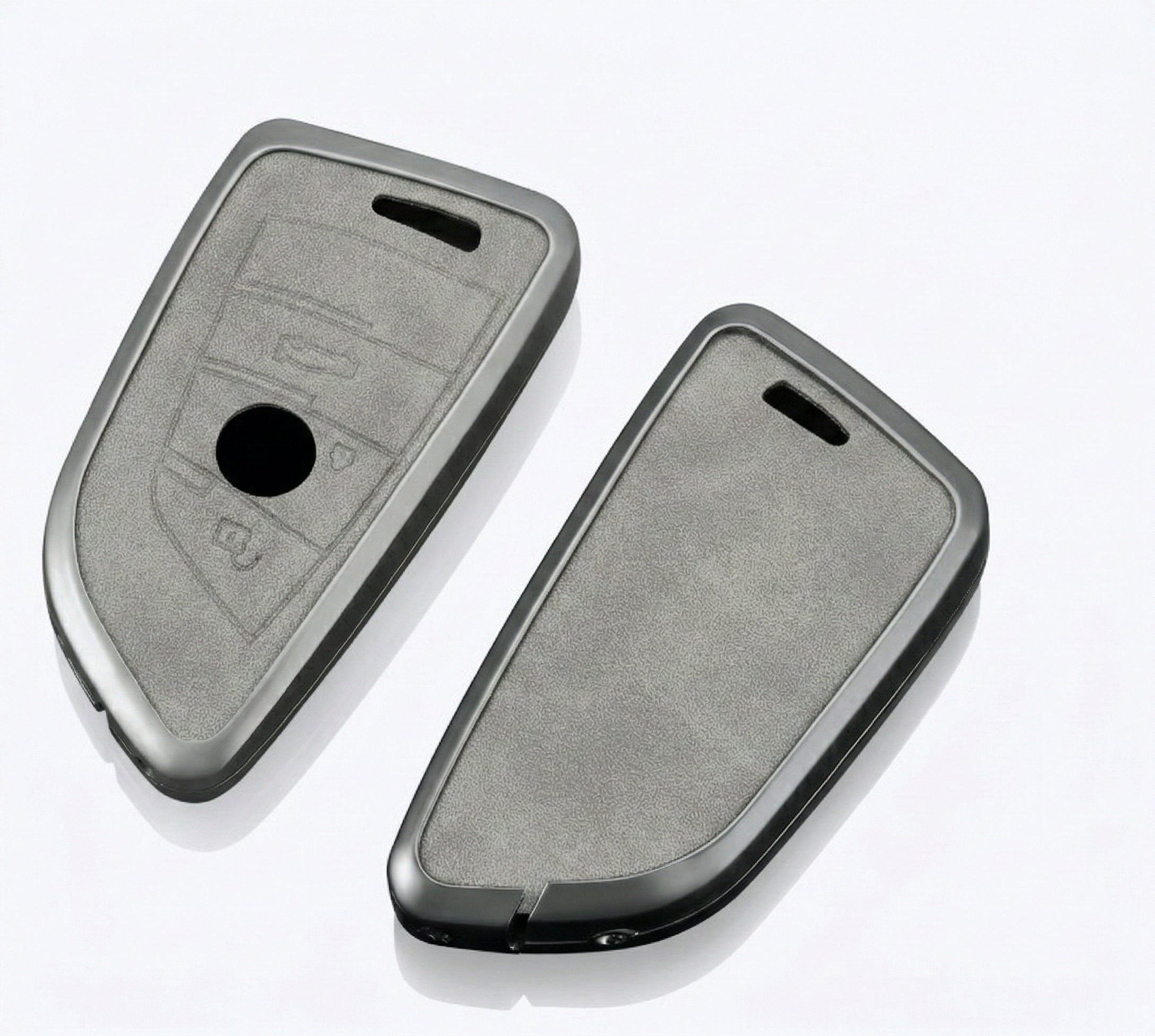 Premium Metal & Leather Key Fob Cover For BMW X1, X2, X5, X7, BMW 3, 5 & 7 Series & many more models  Heavy Duty Protection Case
