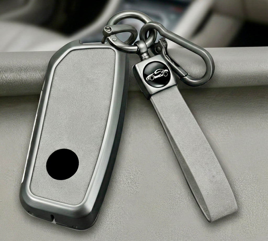 Premium Metal & Leather Key Fob Cover For BMW X5, X7 (LCI), iX & 7 Series | Heavy Duty Protection Case